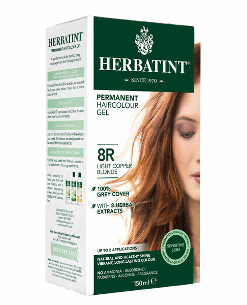Herbatint Permanentní barva na vlasy světle měděná blond 8R, 150ml porovnat ceny