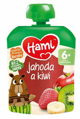 Hami ovocná kapsička Jahoda a kiwi 100g porovnat ceny