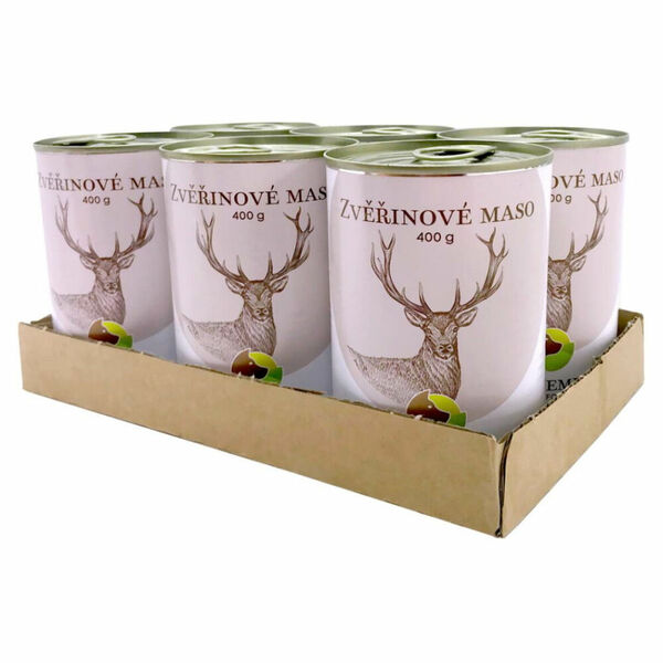 BOHEMIA PET FOOD Konzerva zvěřinové maso ve vlastní šťávě pro psy 6x400 g porovnat ceny