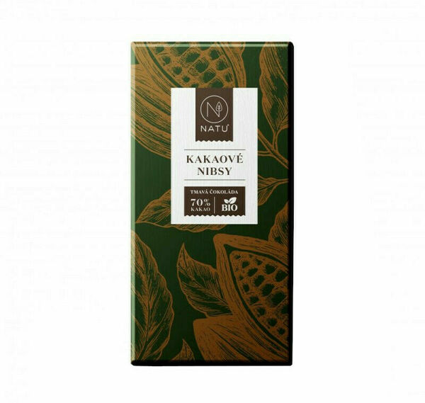 NATU Hořká čokoláda Kakaové nibsy BIO 45g porovnat ceny