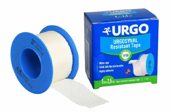 Urgo Syval Textilní Náplast Bílá 2.5cmx5m Nová porovnat ceny