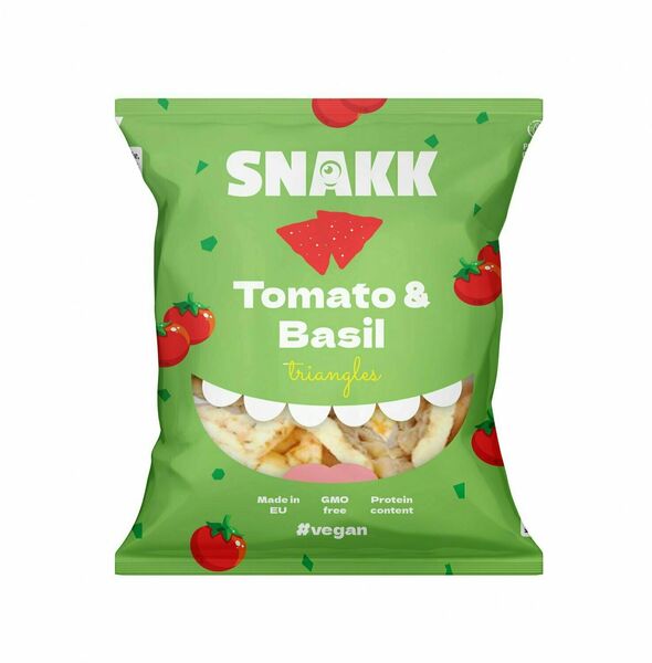 Snakk Trojhránky rajče/bazalka 25 g porovnat ceny