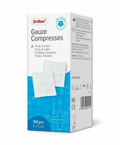 Dr. Max Gauze Compresses 5x5 cm 100 ks porovnat ceny