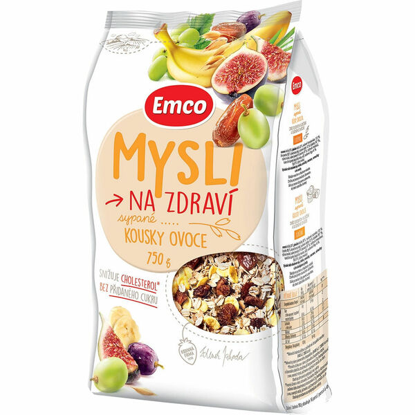 EMCO Mysli sypané S kousky ovoce 750 g porovnat ceny