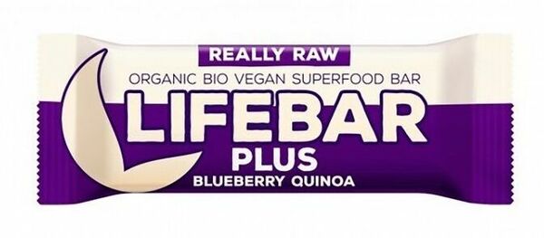Lifebar Plus tyčinka borůvková quinoa BIO 47 g Lifefood porovnat ceny