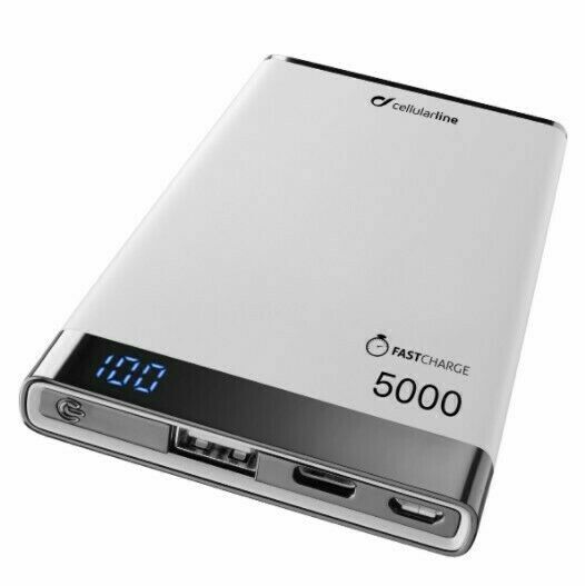CellularLine Prémiová Powerbanka FREEPOWER MANTA S, 5000mAh, USB-C + USB port - Bílá porovnat ceny