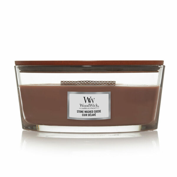 WOODWICK Vonná svíčka loď Stone Washed Suede 453,6 g porovnat ceny