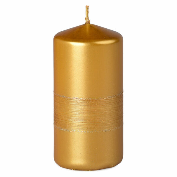 Z-TRADE Svíčka s drápáním válec 60 x 120 mm zlatá 1 kus porovnat ceny