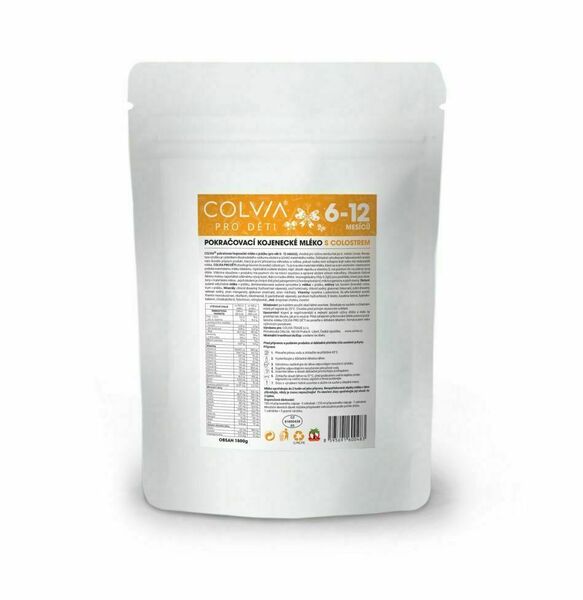 COLVIA Pokračovací kojenecké mléko s colostrem 6-12m 1500 g porovnat ceny