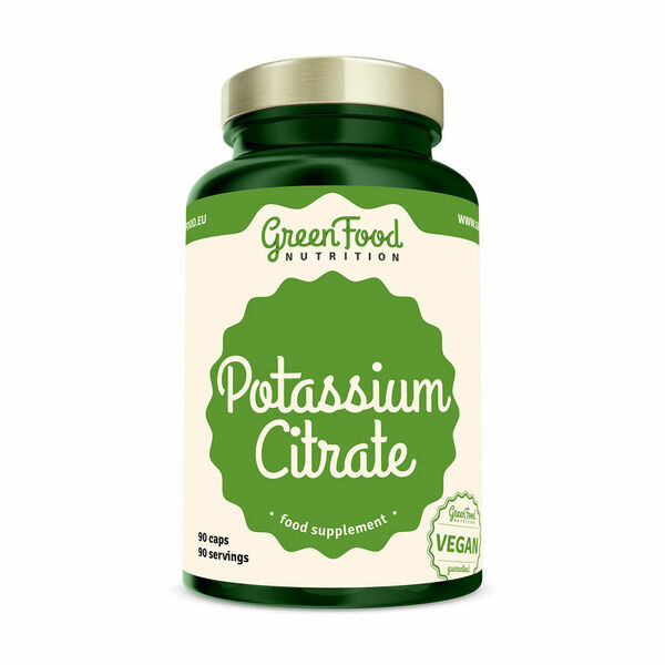 GREENFOOD NUTRITION Potassium citrate 90 kapslí porovnat ceny