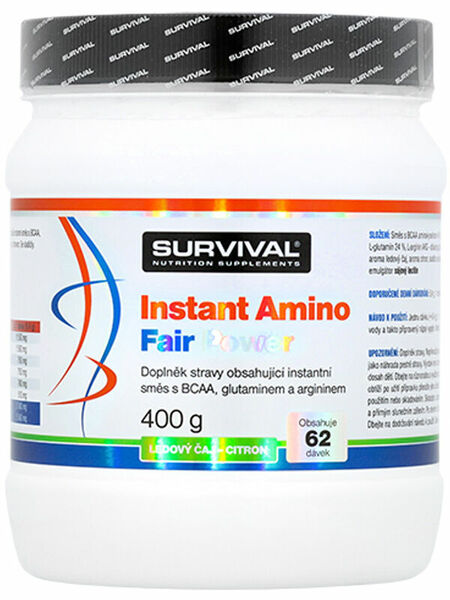 Survival Nutrition Instant Amino Fair Power ledový čaj-citron 400g porovnat ceny