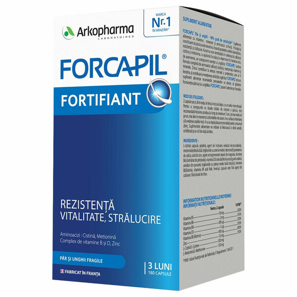 Forcapil fortifiant 180 kapslí porovnat ceny