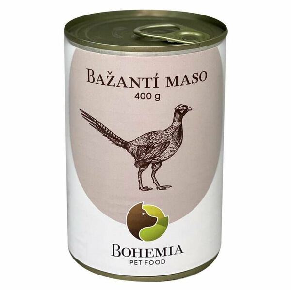 BOHEMIA PET FOOD Konzerva bažantí maso ve vlastní šťávě pro psy 400 g porovnat ceny