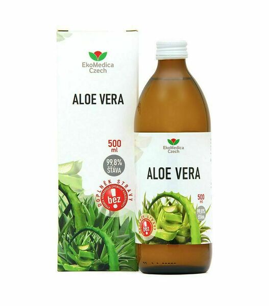 Ekomedica Aloe vera 99,8% šťáva 500 ml porovnat ceny