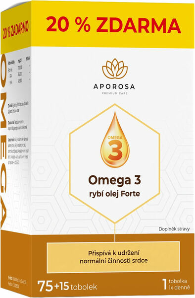 APOROSA Omega 3 rybí olej Forte 700 mg 90 tobolek porovnat ceny
