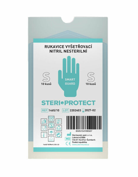 Steriwund Rukavice vyšetřovací nitrilové vel. S nesterilní 10 ks porovnat ceny
