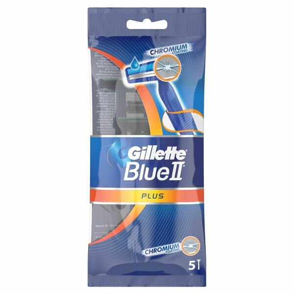 GILLETTE Blue II Plus Chromium Jednorázový holící strojek 5 ks porovnat ceny