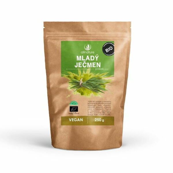 Allnature Mladý ječmen BIO prášek 250 g porovnat ceny