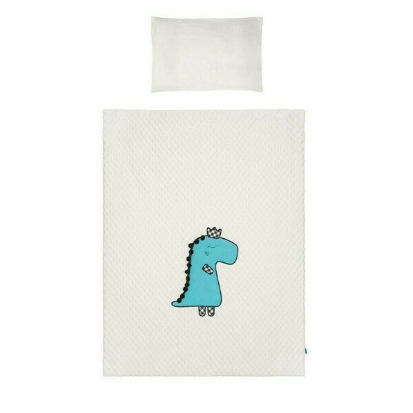 Belisima Baby  Belisima Dino 3D smetanovo-tyrkysové 5-dílné ložní povlečení 100/1š5 porovnat ceny