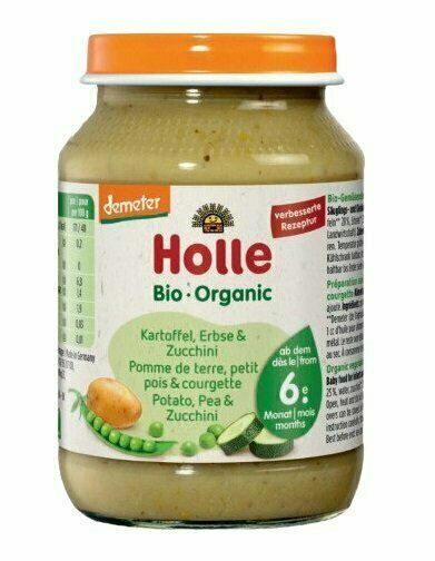 Holle Bio Brambor, hrášek a cuketa 190 g porovnat ceny