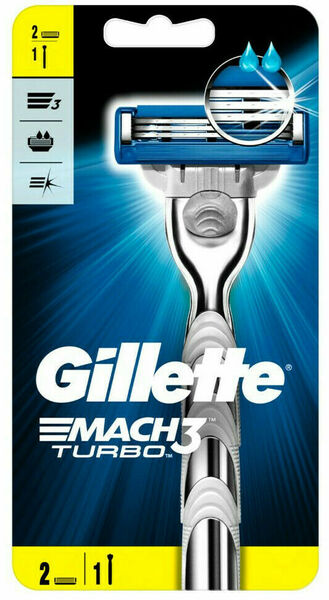 Gillette Mach3 Turbo Aloe holící strojek + 2 hlavice porovnat ceny