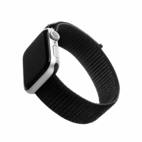 FIXED Nylonový řemínek Nylon Strap pro Apple Watch 44mm/ Watch 42mm, černý 1ks porovnat ceny