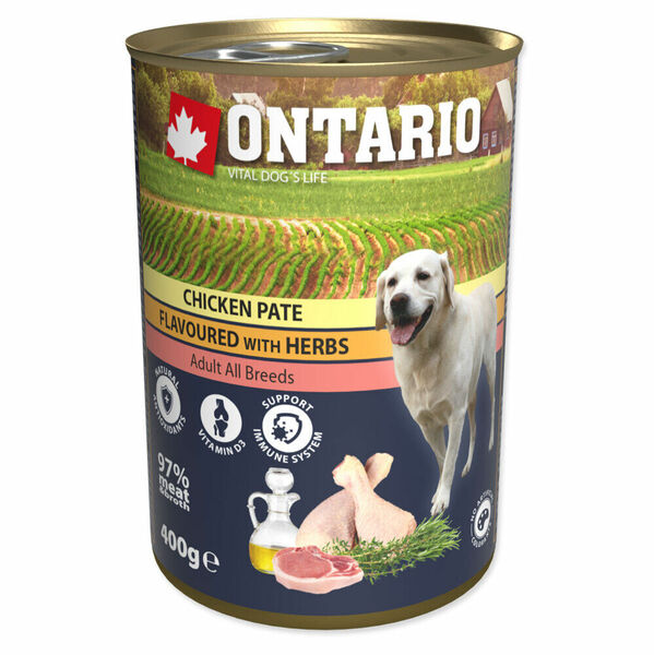 ONTARIO Konzerva kuřecí paté s bylinkami 400 g porovnat ceny