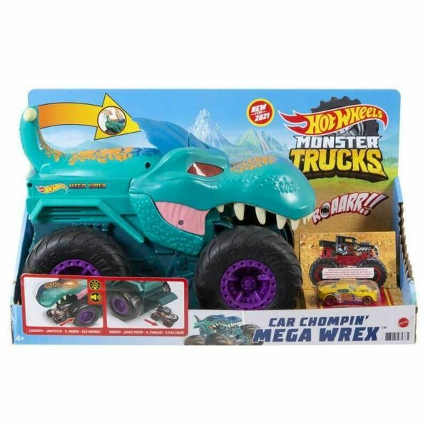 Mattel Hot Wheels monster trucks nebezpečný w-rex 1ks porovnat ceny