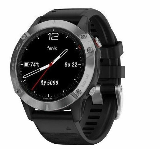 II. jakost Fenix 6 Glass Silver Black band GARMIN porovnat ceny