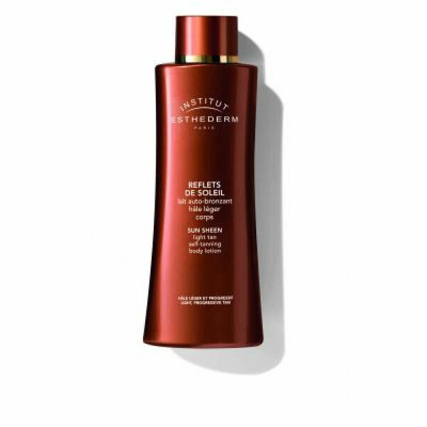 ESTHEDERM Sun Sheen Light tan self-tanning body lotion - samoopalovací mléko na tělo lahvička s pumpičkou 150 ml porovnat ceny