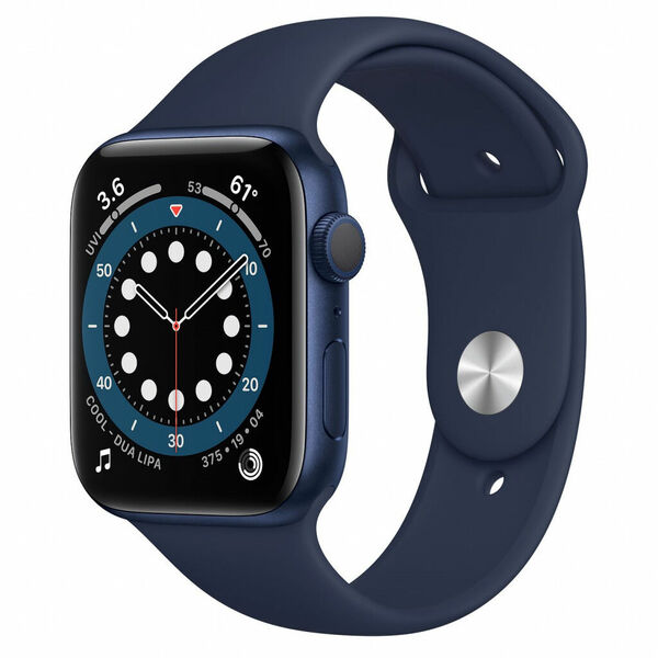 Apple Watch S6 GPS, 44mm Blue Aluminium Case, Deep Navy Sport Band, Regular 1ks porovnat ceny