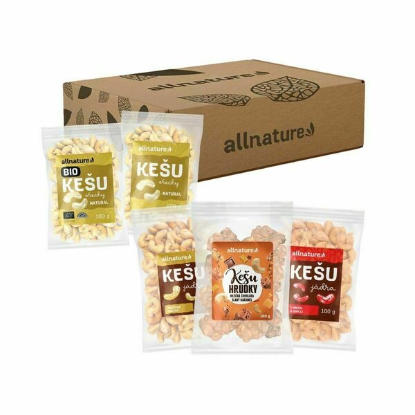 Allnature Kešu dárkový balíček mix 5 ks porovnat ceny