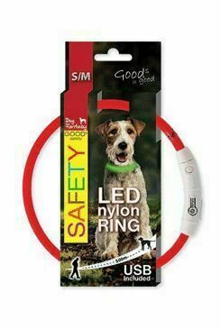 Obojek Dog Fantasy Světelný Usb červený 45cm 1ks porovnat ceny