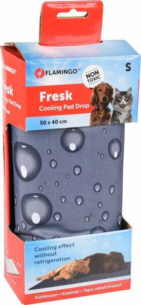 FLAMINGO Chladící podložka šedá vzor kapky S 50x40cm porovnat ceny