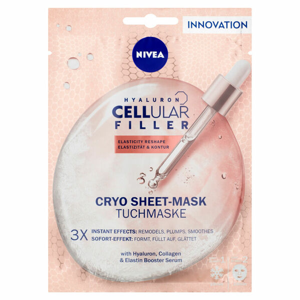 NIVEA Hyaluron Cellular Filler Cryo textilní pleťová maska 1 ks porovnat ceny