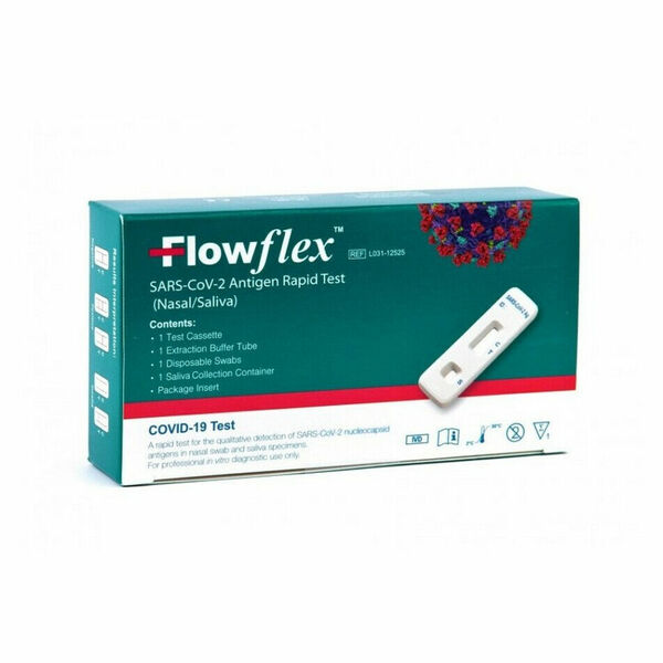 FLOWFLEX SARS-CoV-2 Antigen rapid test z nosu a slin 1 kus porovnat ceny