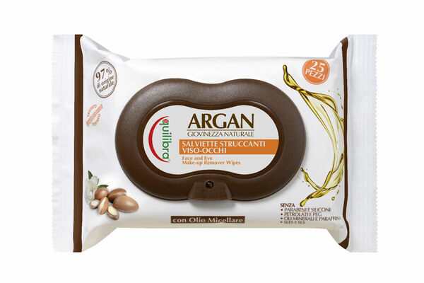 Equilibra Argan Face/Eye MakeUp Remover Wipes odličovací ubrousky 25 ks porovnat ceny