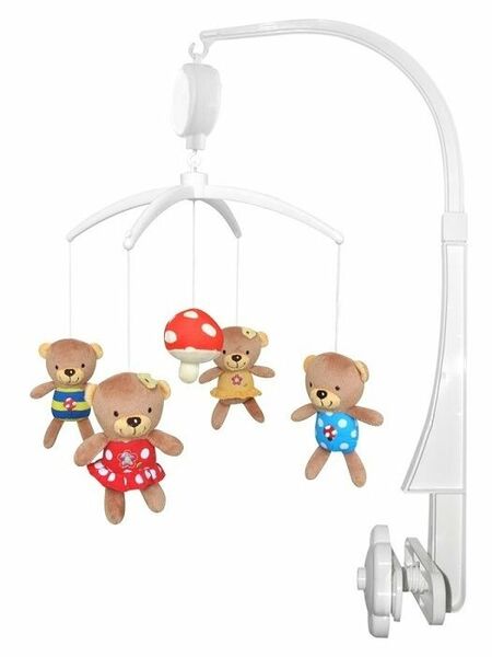 Kolotoč nad postýlku Baby Mix Medvídci s muchomůrkou porovnat ceny