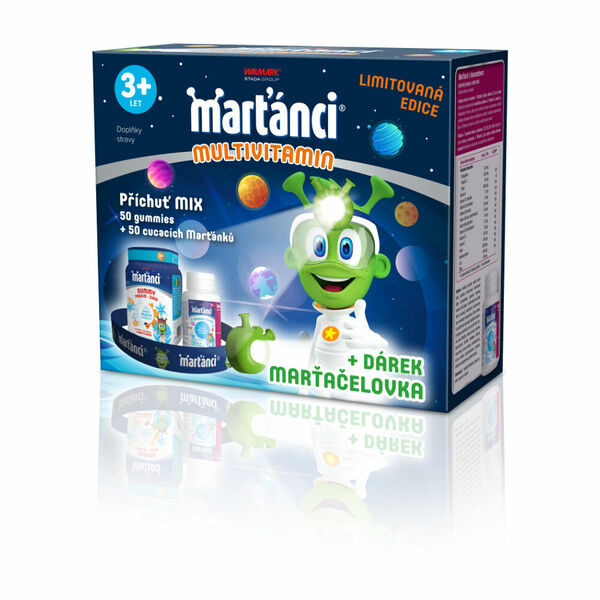 WALMARK Marťánci multivitamin MIX 50+50 tablet + DÁREK Marťačelovka porovnat ceny