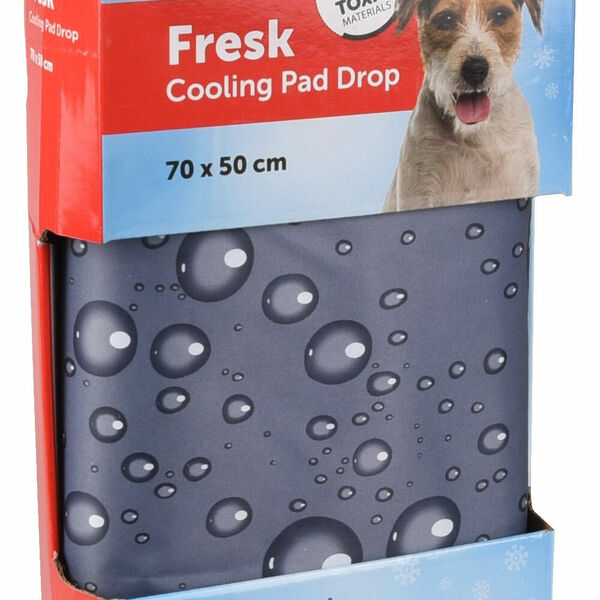 FLAMINGO Chladící podložka šedá vzor kapky M 70x50cm porovnat ceny