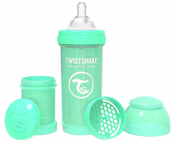 Twistshake  Kojenecká láhev Anti-Colic 260ml (dudl.M) Pastelově zelená porovnat ceny