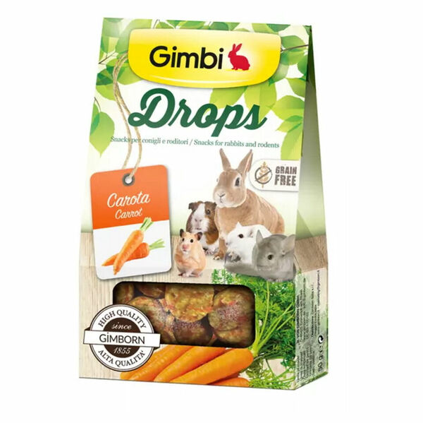 GIMBI Drops pro hlodavce s mrkví 50 g porovnat ceny