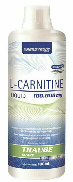 Energybody L-Carnitin Liquid 100.000mg hrozen 1000ml porovnat ceny