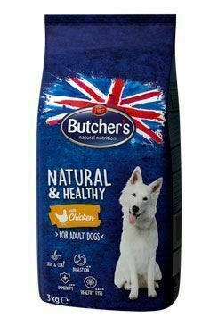 Butcher S Dog Natural&healthy dry s kuřecím masem 3kg porovnat ceny