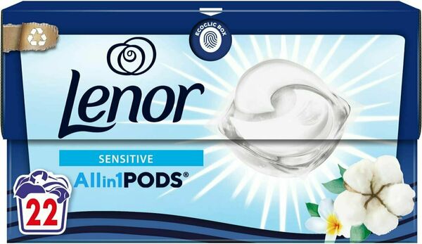 Lenor gelové kapsle All-in-1 Sensitive 22 ks porovnat ceny