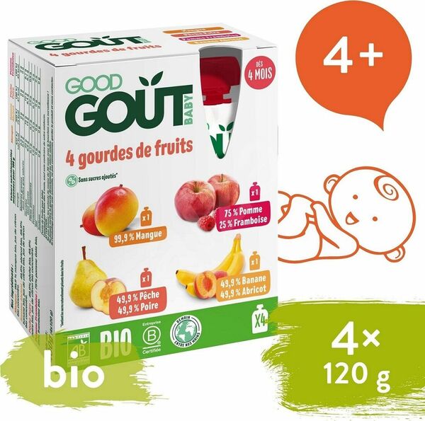 Good Gout BIO variace kapsiček Moje oblíbené ovoce 4x120g porovnat ceny