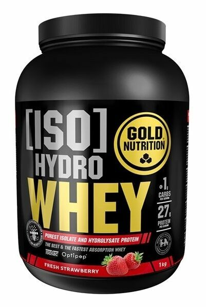 GoldNutrition Iso Hydro Whey 1000g jahoda porovnat ceny