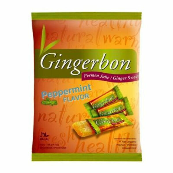 Gingerbon 125 g peprmint - zázvorové bonbony s mátou porovnat ceny