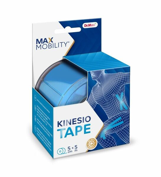 Dr. Max Kinesio Tape Blue 5 cm x 5 m tejpovací páska 1 ks porovnat ceny