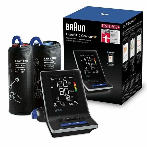 Braun Exactfit 5 connect BUA6350, ramenní tlakoměr s funkcí Bluetooth porovnat ceny